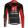 Wielershirt Caisse d`Epargne Lange Mouw - Rood Zwart